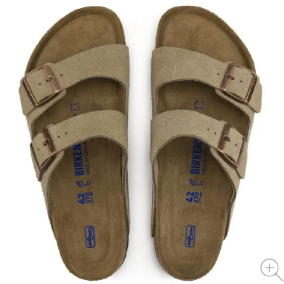 Birkenstock Arizona Suede Sandals in Taupe. BRAND NEW! FREE SHIPPING - Picture 4 of 7